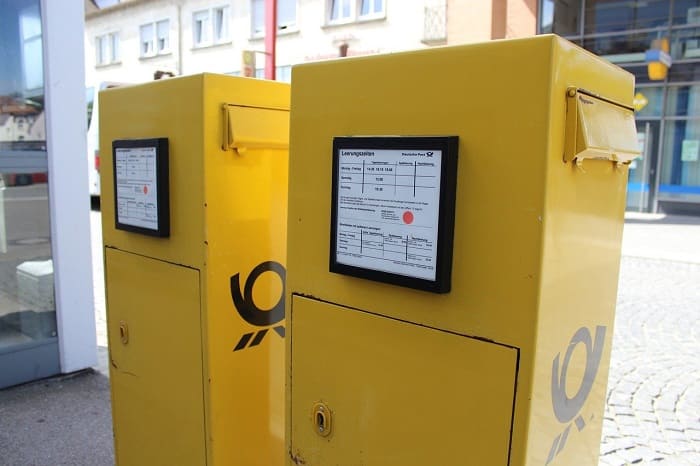 Briefkästen der Deutsche Post AG