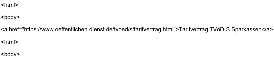 Richtig verlinken hier ein Beispiel