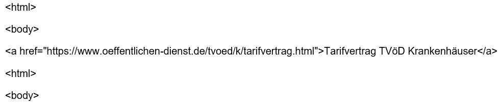 Richtig verlinken hier ein Beispiel