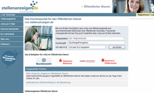 Webseite: Der öffentliche Dienst in Deutschland