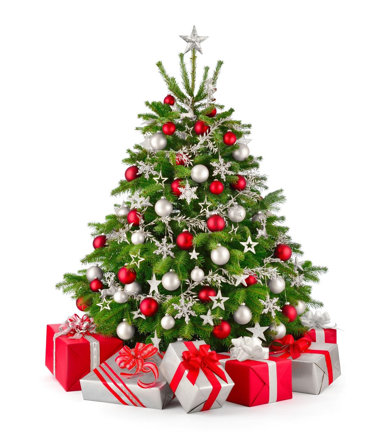 Weihnachtsbaum mit Außergewöhnliche Geschenke