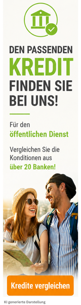 Ratenkredit für den öffentlichen Dienst - günstiger Kredit für Beamte - Tarifcheck Vergleich