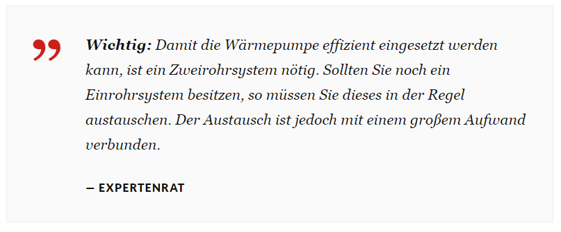 Beschreibung eines Experten über Wärmepumpe